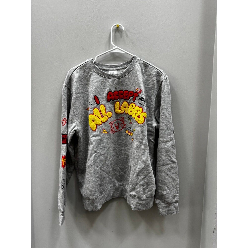 Disney Pixar Turning Red I Accept All Label Sweater Sweatshirt Size Medium M
